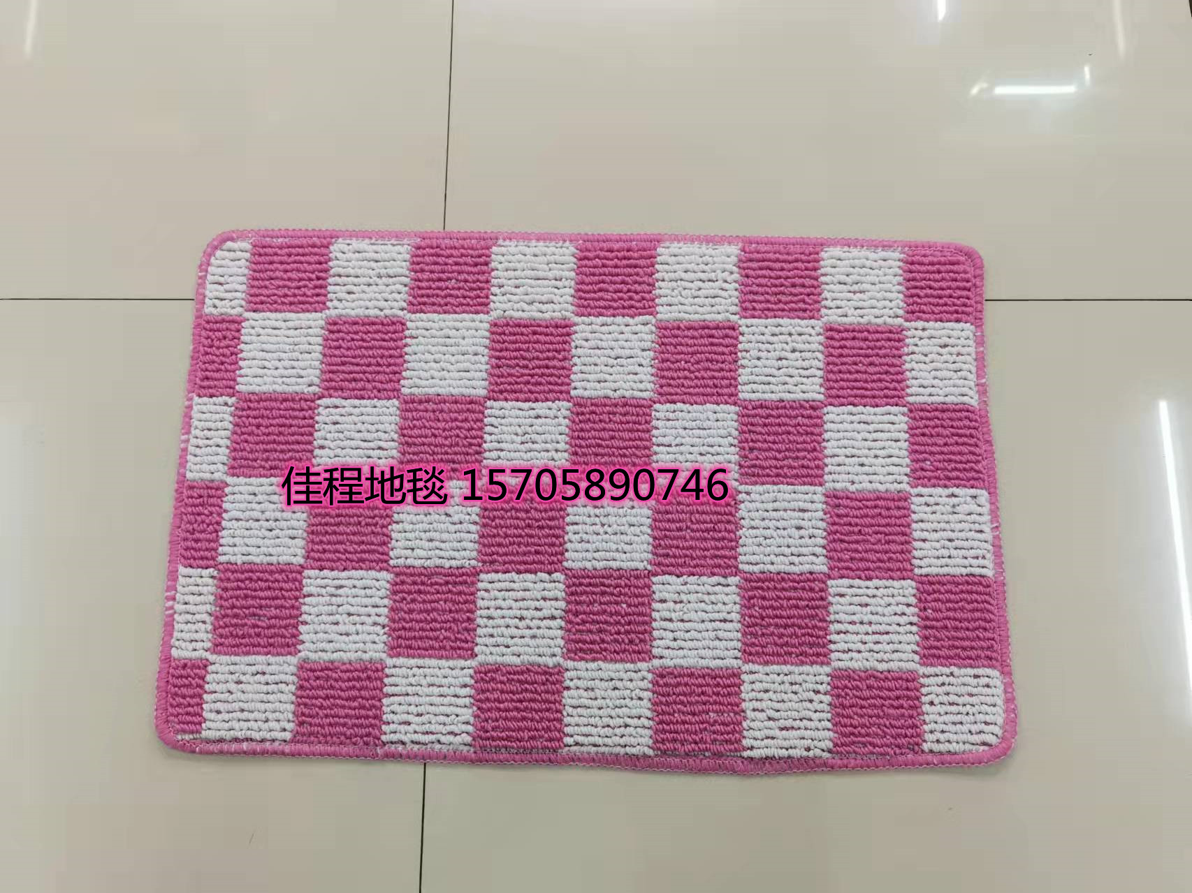 TPR Bottom Plaid Floor Mat Polypropylene Foot Mat Door Mat Non-Slip Mat Jacquard Plaid Mat Outdoor Mat Indoor Mat 