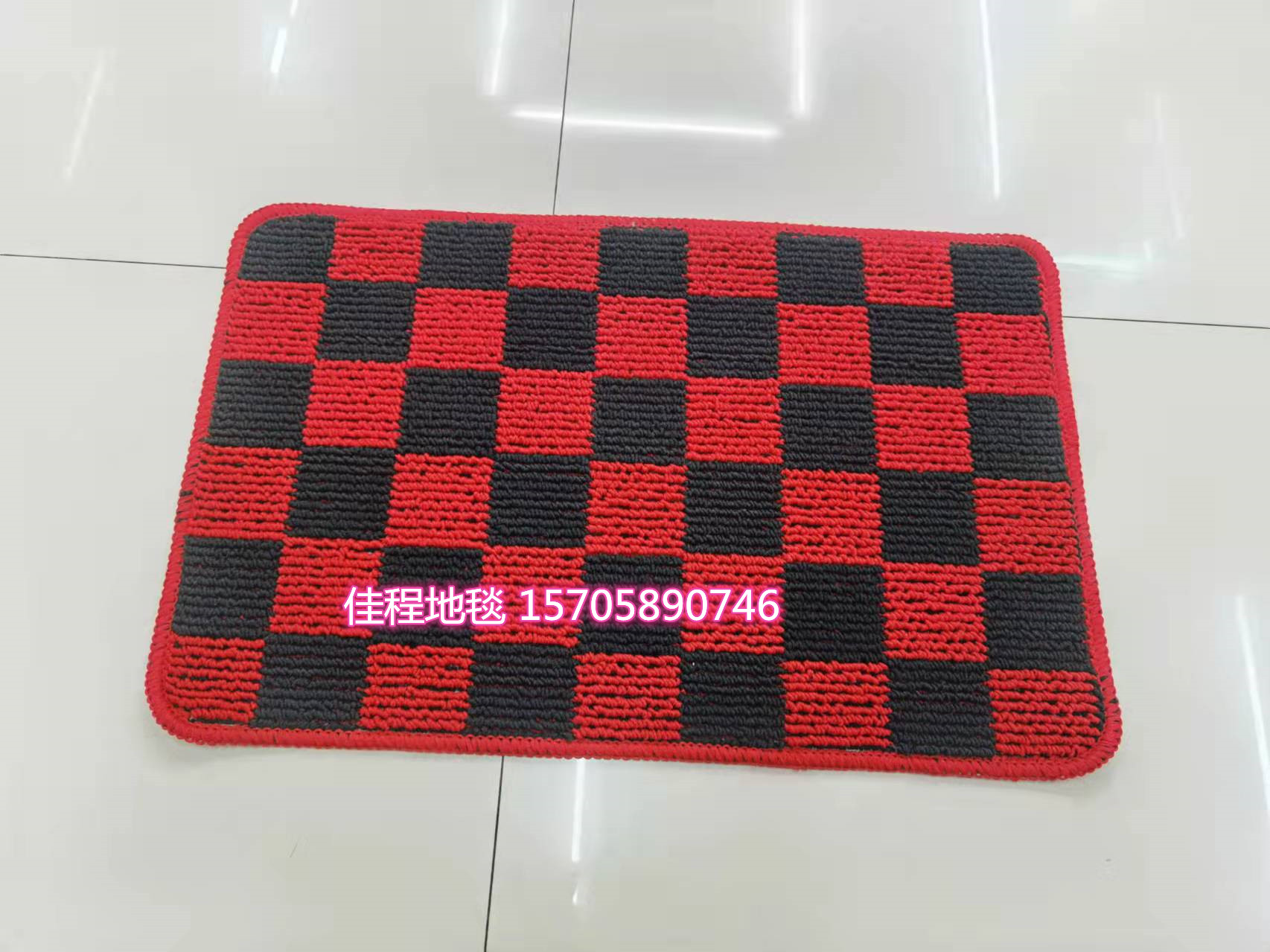 TPR Bottom Plaid Floor Mat Polypropylene Foot Mat Door Mat Non-Slip Mat Jacquard Plaid Mat Outdoor Mat Indoor Mat 