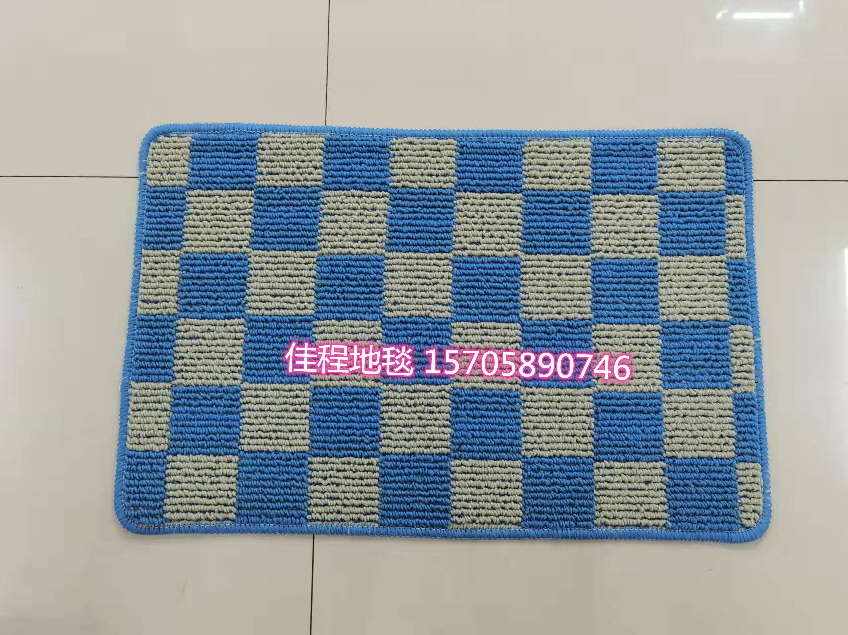 TPR Bottom Plaid Floor Mat Polypropylene Foot Mat Door Mat Non-Slip Mat Jacquard Plaid Mat Outdoor Mat Indoor Mat 