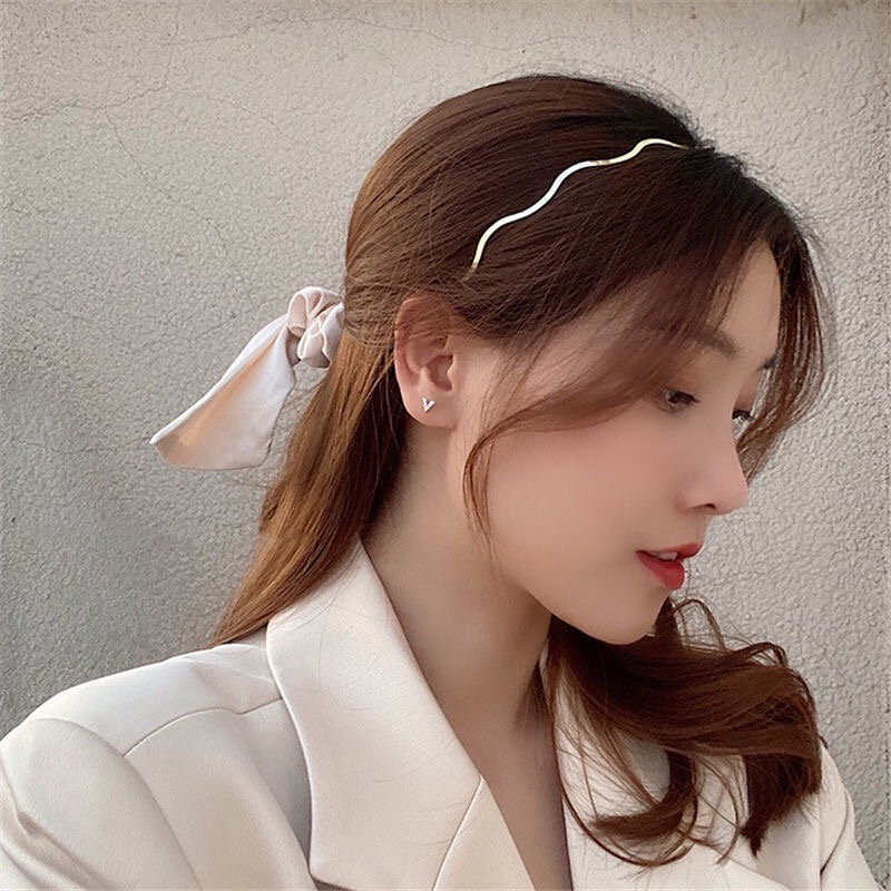 Sweet Elegance Girl Outdoor All-Matching Metal Wave Hair Band Hair Clip Europe and America Cross Border Exclusive Sweet Elegance Girl Outdoor All-Matching Metal Wave Hair Band Hair Clip Europe and America Cross Border Exclusive