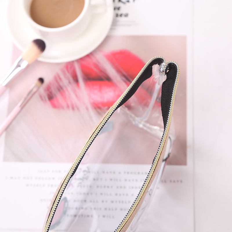 PVC Transparent Cosmetic Bag Korean Fashion Printing Travel Cosmetics Storage Bag Portable Wash Cosmetic Bag Wholesale PVC Transparent Cosmetic Bag Korean Fashion Printing Travel Cosmetics Storage Bag Portable Wash Cosmetic Bag Wholesale