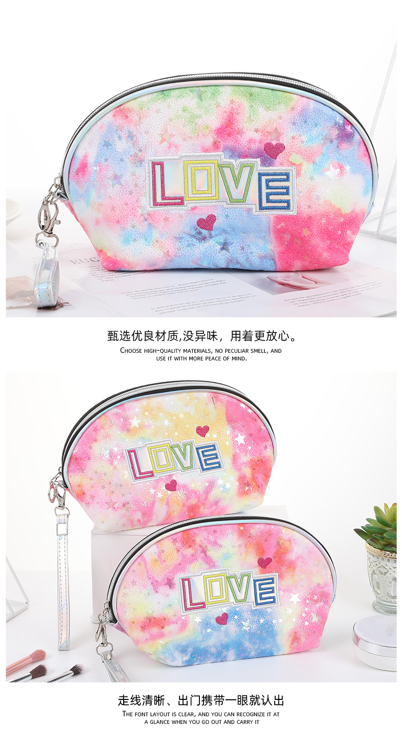 Online Influencer Fashion Colorful Laser Cosmetic Bag Ins Style Creative Personalized Cosmetics Storage Bag Large Capacity Wash Bag Online Influencer Fashion Colorful Laser Cosmetic Bag Ins Style Creative Personalized Cosmetics Storage Bag Large Capacity Wash Bag