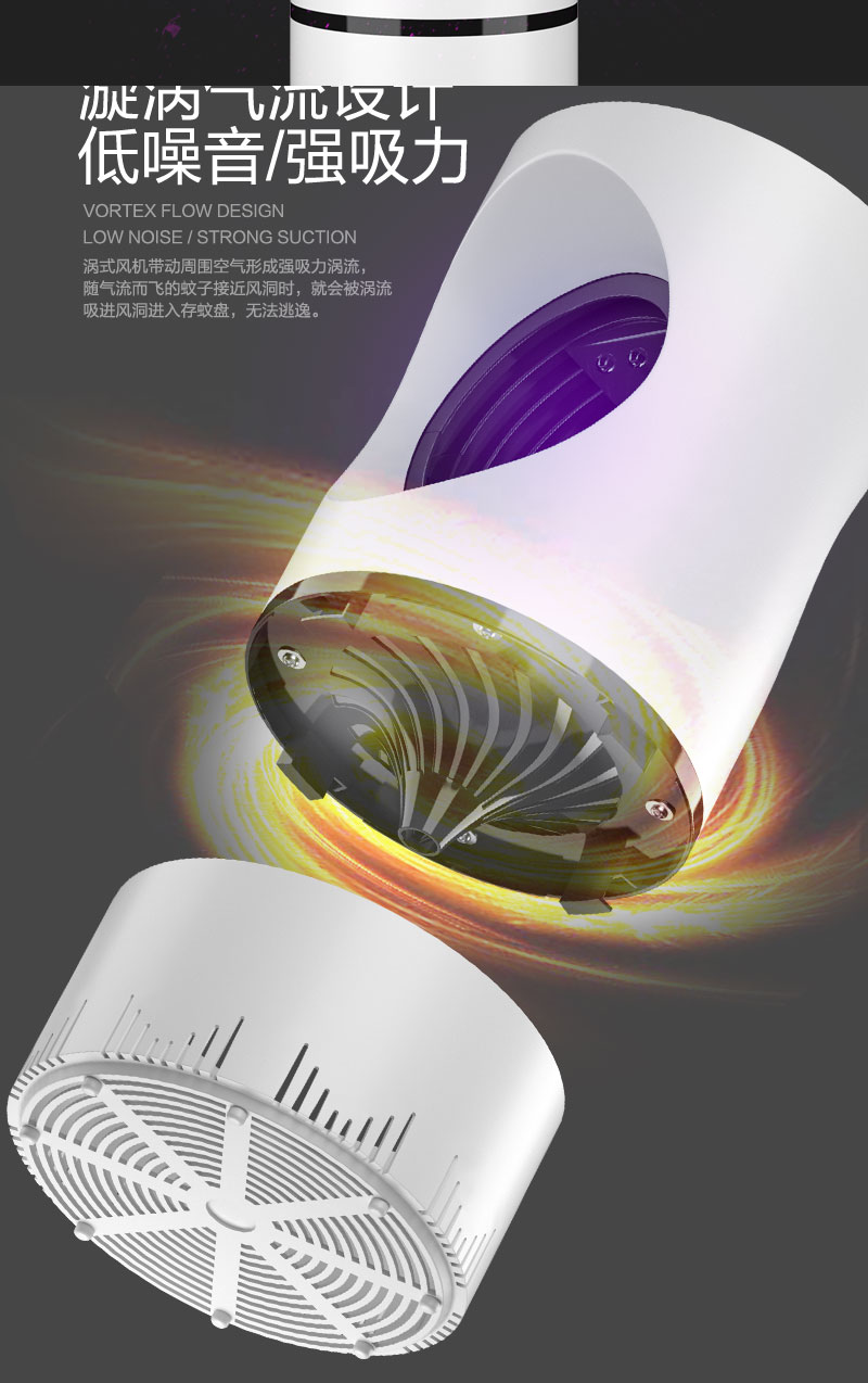 USB Mosquito Killing Lamp Mosquito Repellent Led Mosquito Killer Mosquito Trap Lamp Household Indoor Mosquito Artifact Mosquito Killer Mosquito Lamp