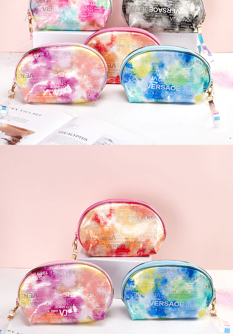 Marble Pattern Colorful Pu Cosmetic Bag Large Capacity Outdoor Travel Clutch Convenient Portable Storage Bag Wholesale