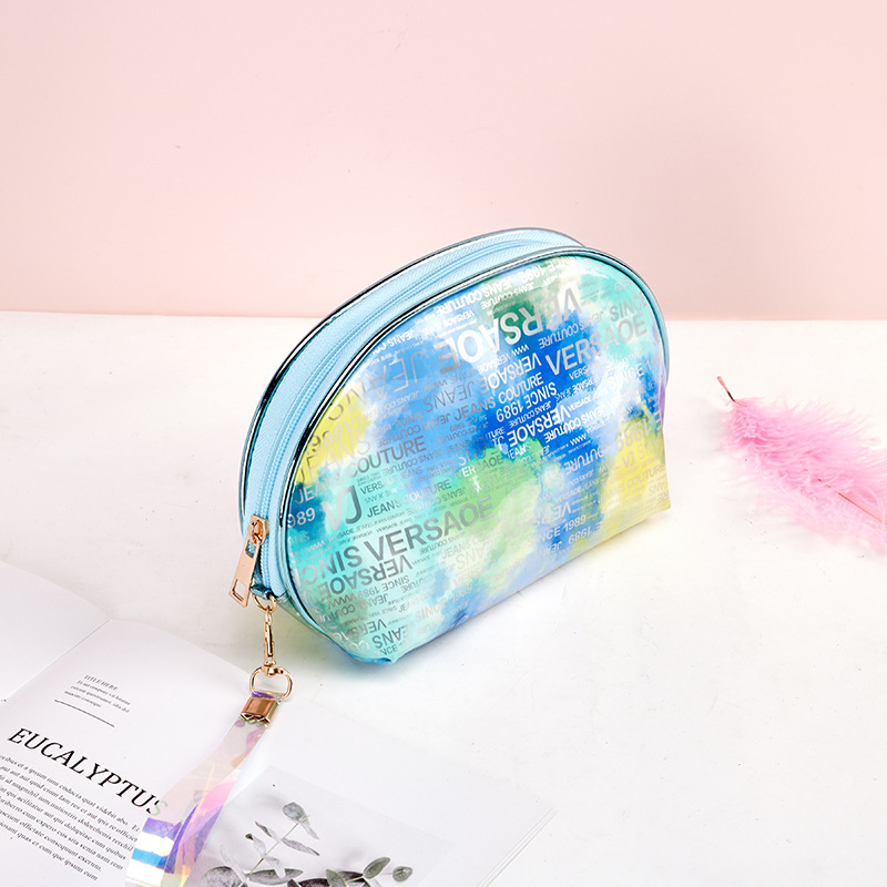 Marble Pattern Colorful Pu Cosmetic Bag Large Capacity Outdoor Travel Clutch Convenient Portable Storage Bag Wholesale