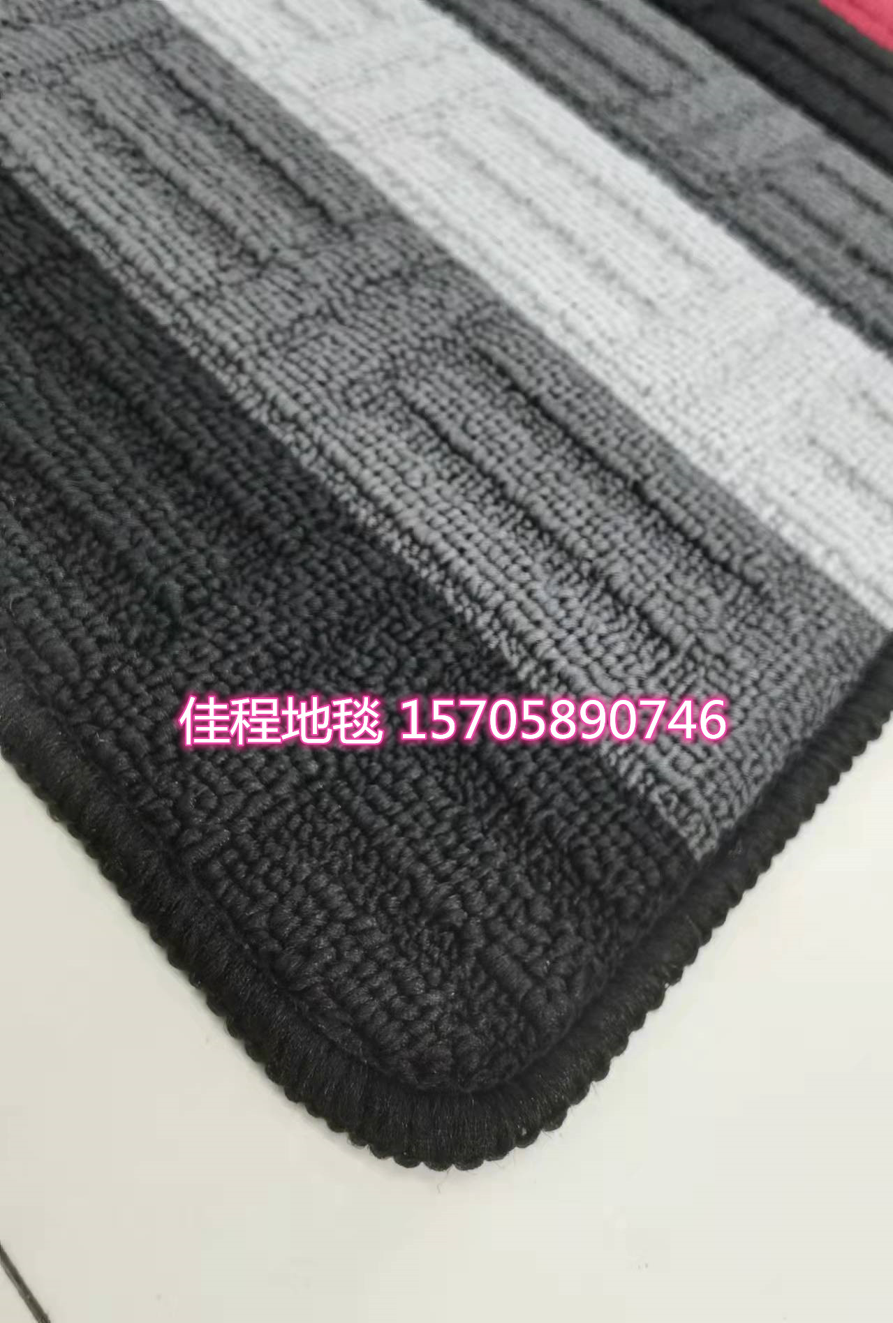 Polypropylene Jacquard Mat TPR Bottom Jacquard Stripe Floor Mat Non-Slip Mat Foot Mat Door Mat Kitchen Pad  Non-Slip Mat