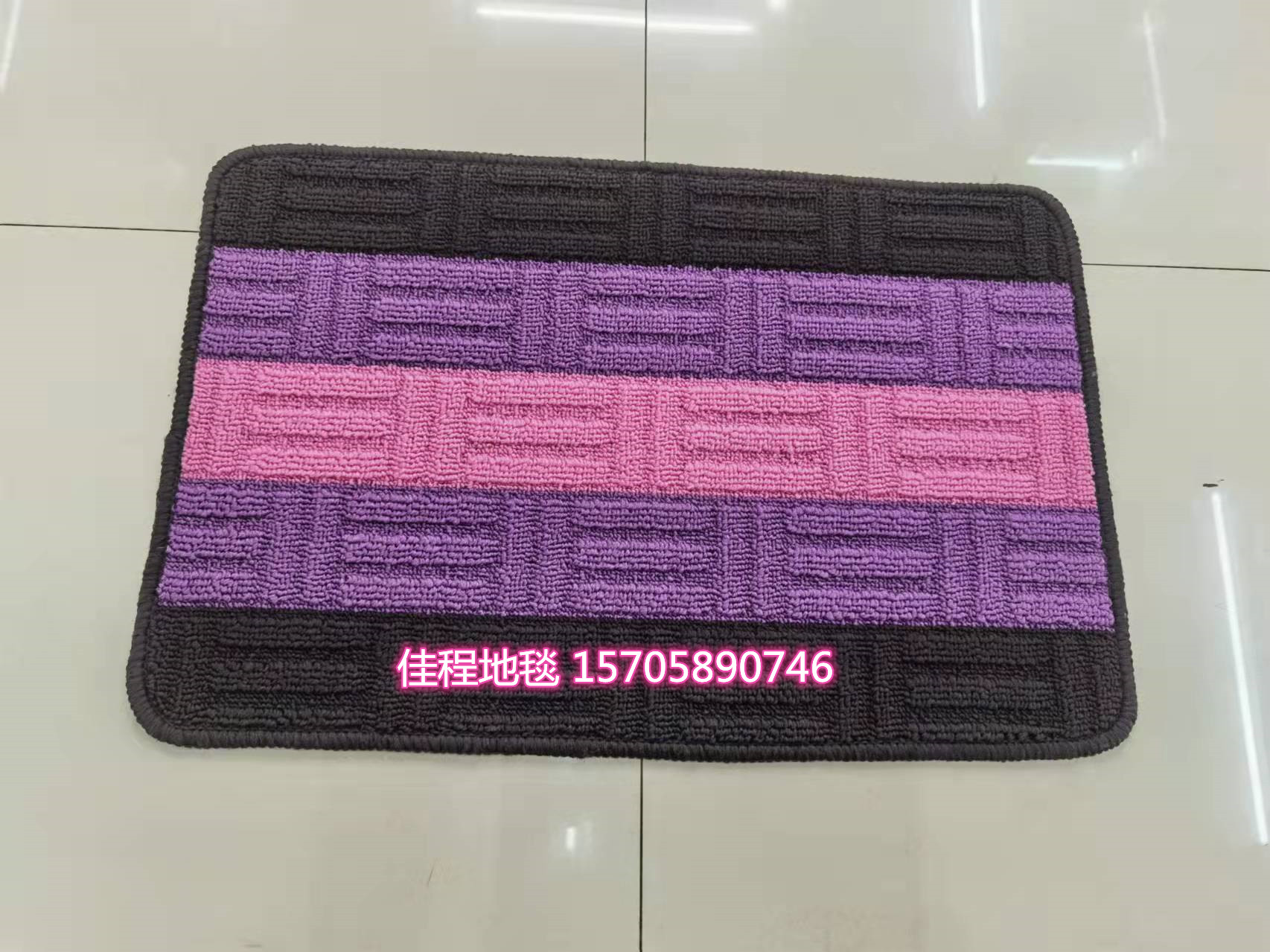 TPR Bottom Jacquard Stripe Floor Mat Non-Slip Mat Foot Mat Door Mat Kitchen Pad Polypropylene Jacquard Mat 