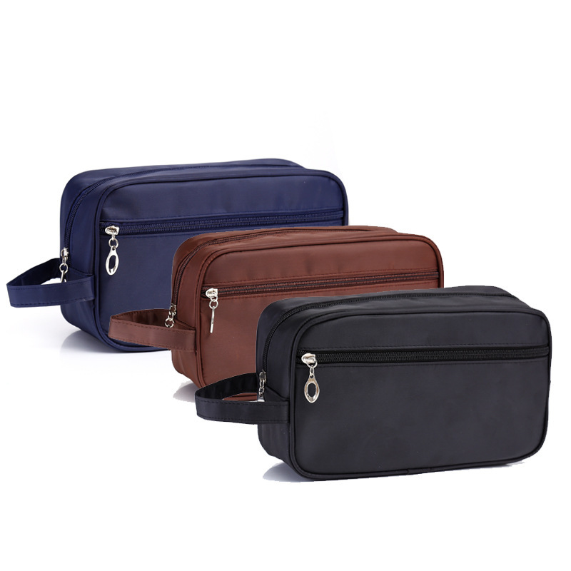 Men&#039;s Waterproof Double-Layer Wash Bag Cosmetic Bag Large Capacity Personal Hygiene Bag Travel Business Trip Storage Bag Can Be Customized