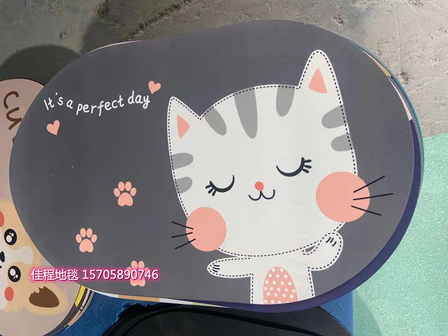 New Oval Cartoon Pattern Fast Water-Absorbing Non-Slip Mat 3D Printing Pad Quick-Drying Foot Mat Carpet Soft Diatom Mat New Oval Cartoon Pattern Fast Water-Absorbing Non-Slip Mat 3D Printing Pad Quick-Drying Foot Mat Carpet Soft Diatom Mat