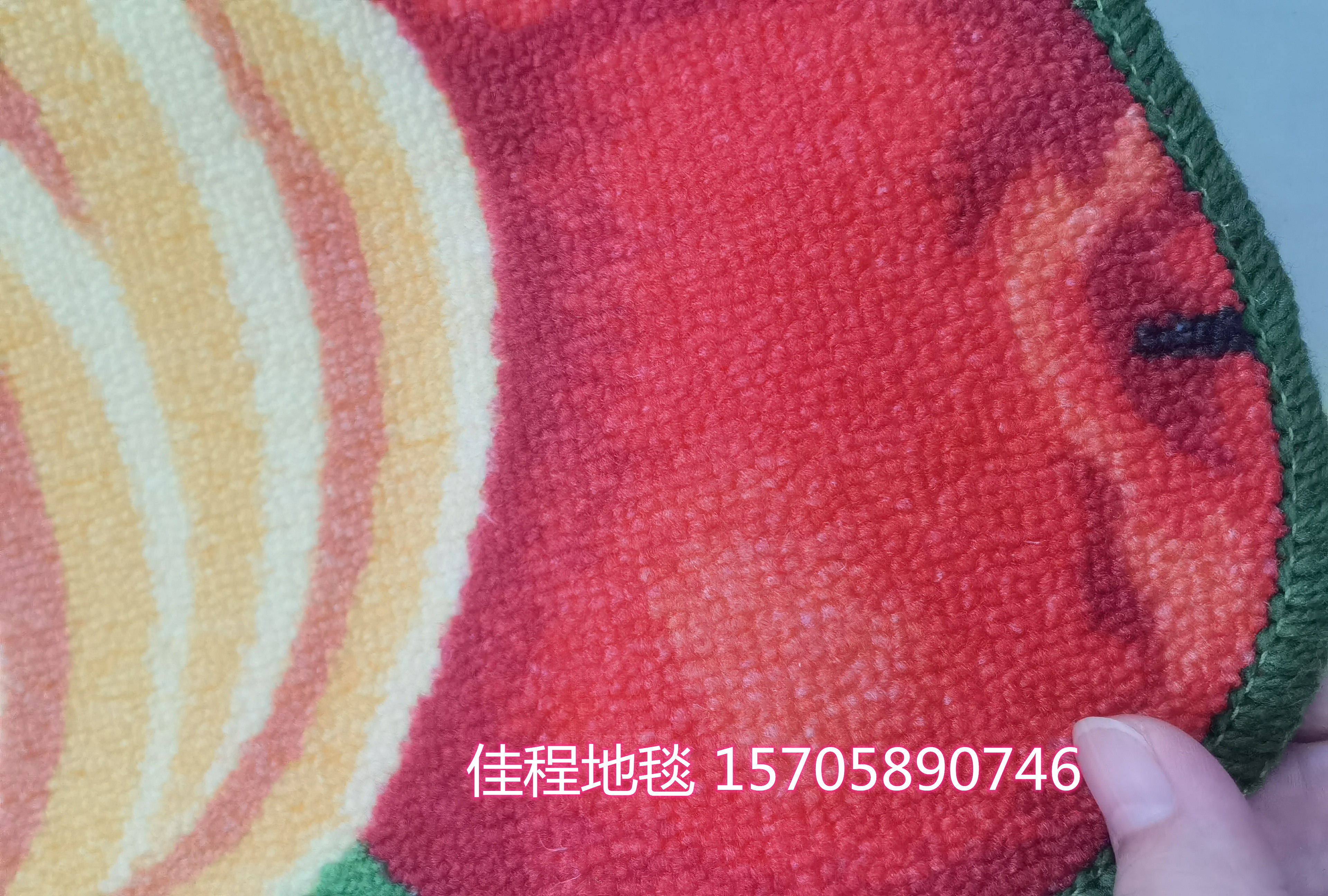 HD Loop Velvet Printing Pad Kitchen Pad Fruit Non-Slip Mat Foot Mats Carpet Doormat Spray Printing  Fruit Profile Mat