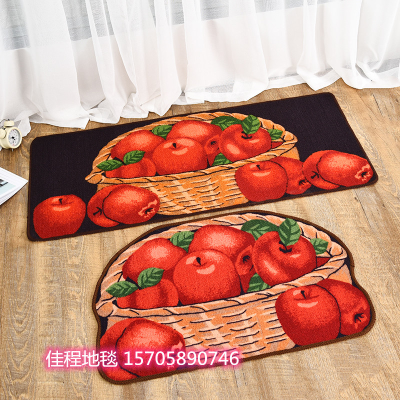 HD Loop Velvet Printing Kitchen Fruit Non-Slip Mat Foot Mats Carpet Spray Printing Kitchen 2-Piece Fruit Combination Mat HD Loop Velvet Printing Kitchen Fruit Non-Slip Mat Foot Mats Carpet Spray Printing Kitchen 2-Piece Fruit Combination Mat