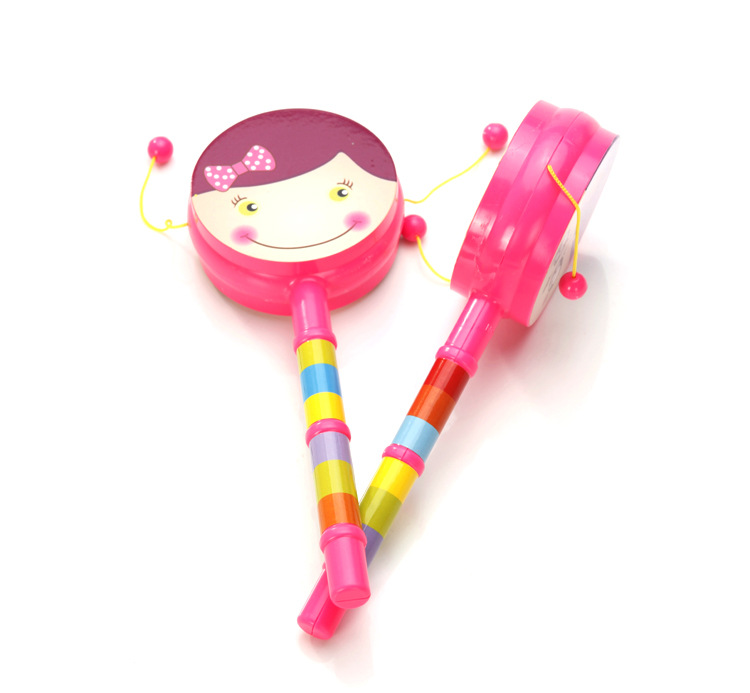 High quality painted smiling face wave drum selling children's educational toys wave drum manufacturers direct a hair High quality painted smiling face wave drum selling children's educational toys wave drum manufacturers direct a hair