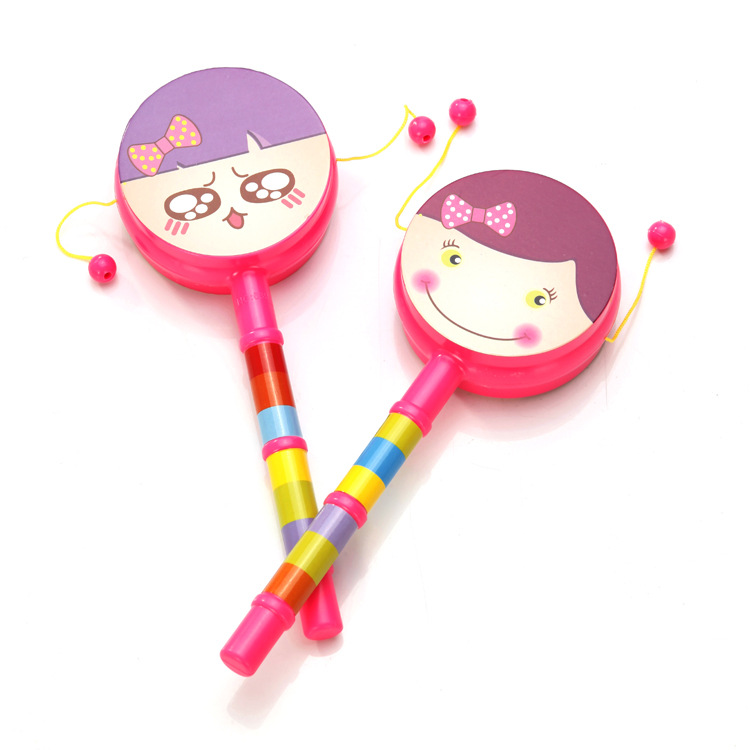 High quality painted smiling face wave drum selling children's educational toys wave drum manufacturers direct a hair High quality painted smiling face wave drum selling children's educational toys wave drum manufacturers direct a hair