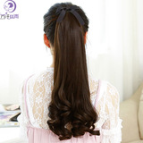 Large Wave Layered Long Curly Hair Adjustable Drawstring Ponytail Wig with Windproof Steel Fork Matte High Temperature Silk 60cm Large Wave Layered Long Curly Hair Adjustable Drawstring Ponytail Wig with Windproof Steel Fork Matte High Temperature Silk 60cm