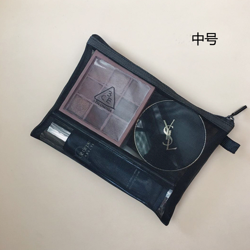 Simple Cosmetic Bag Small Lipstick Air Cushion Bag Storage Bag Portable Portable Mini Makeup Bag Mesh Transparent Bag Simple Cosmetic Bag Small Lipstick Air Cushion Bag Storage Bag Portable Portable Mini Makeup Bag Mesh Transparent Bag
