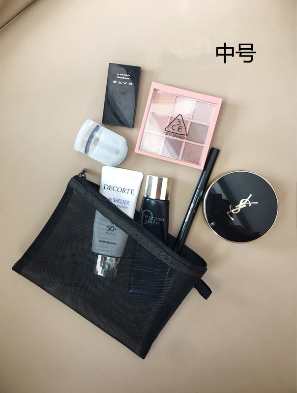 Simple Cosmetic Bag Small Lipstick Air Cushion Bag Storage Bag Portable Portable Mini Makeup Bag Mesh Transparent Bag Simple Cosmetic Bag Small Lipstick Air Cushion Bag Storage Bag Portable Portable Mini Makeup Bag Mesh Transparent Bag