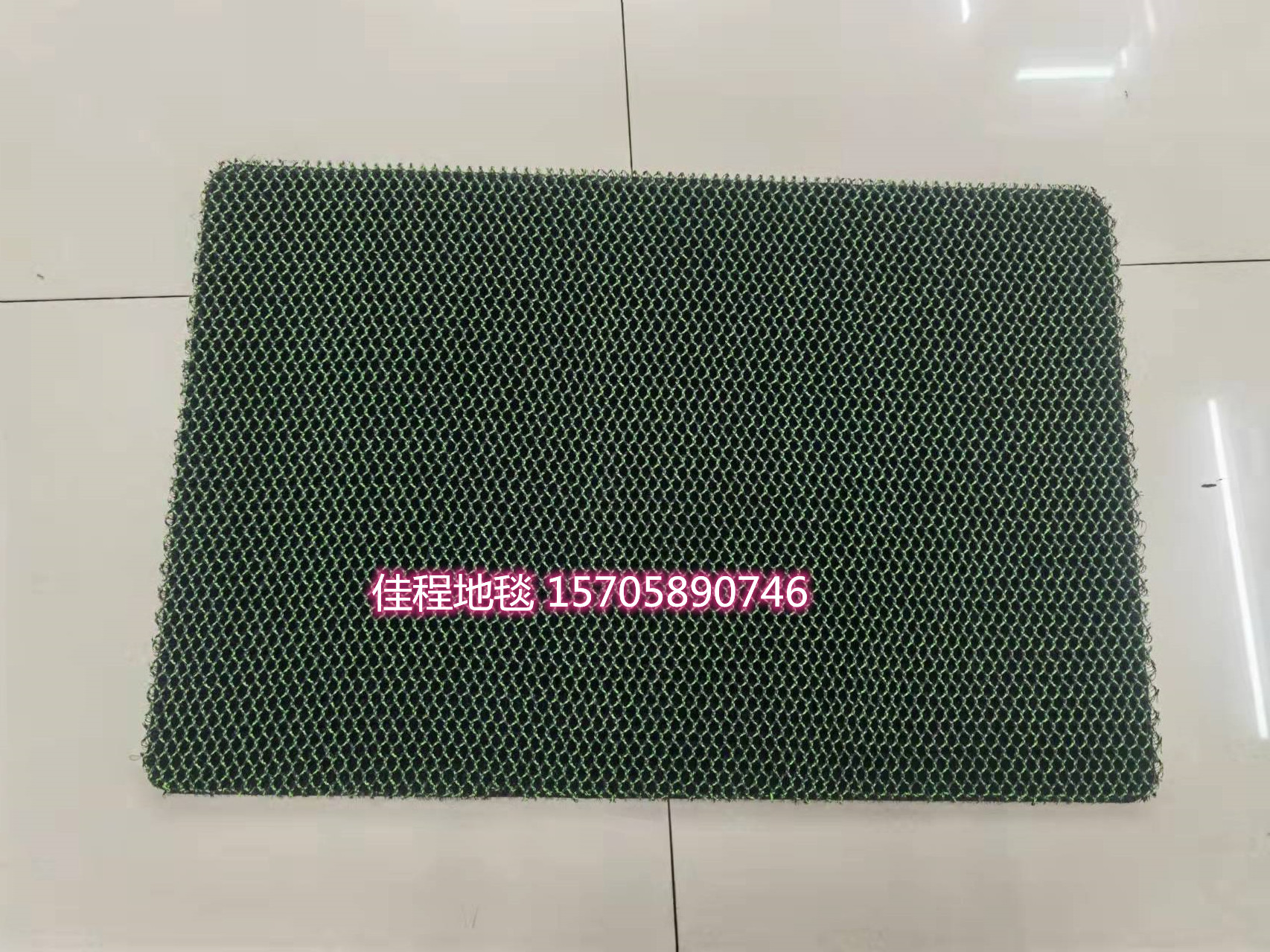 Solid Color Elastic Silk Floor Mat Honeycomb Mat Dirt Trap Mats Doormat and Foot Mat High Elastic Foot Mat Non-Slip Mat 