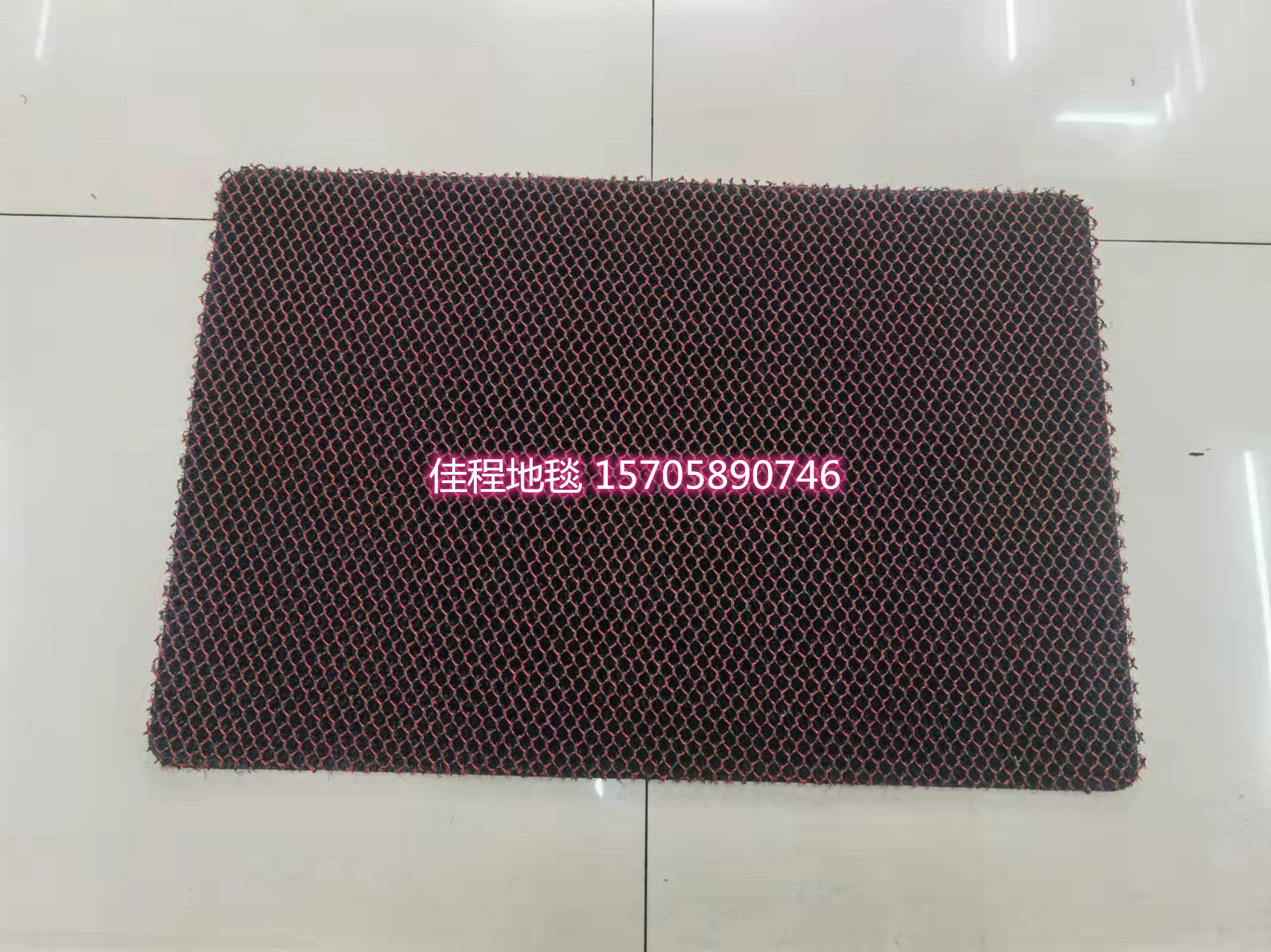 Solid Color Elastic Silk Floor Mat Honeycomb Mat Dirt Trap Mats Doormat and Foot Mat High Elastic Foot Mat Non-Slip Mat 