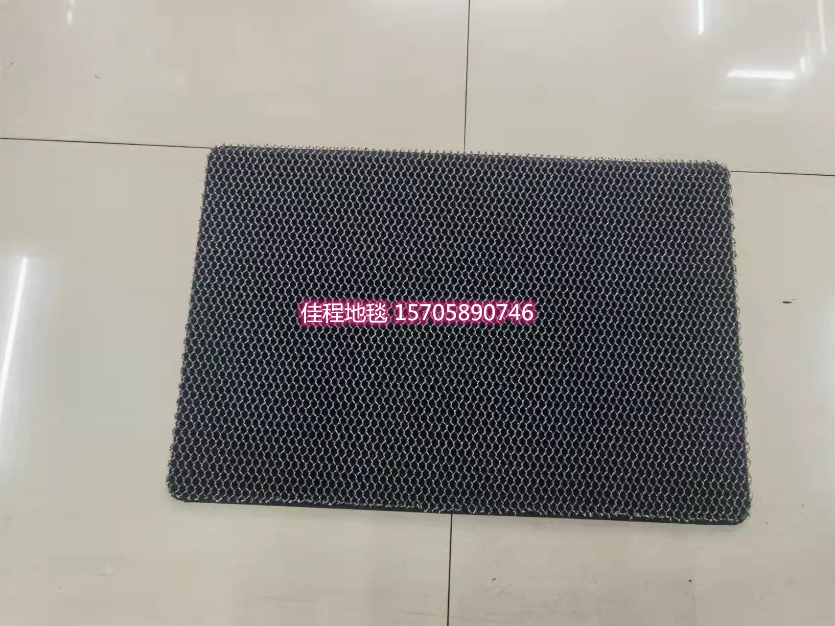 Solid Color Elastic Silk Floor Mat Honeycomb Mat Dirt Trap Mats Doormat and Foot Mat High Elastic Foot Mat Non-Slip Mat 