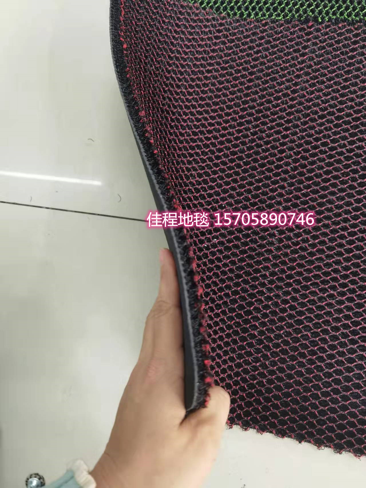 Solid Color Elastic Silk Floor Mat Honeycomb Mat Dirt Trap Mats Doormat and Foot Mat High Elastic Foot Mat Non-Slip Mat 