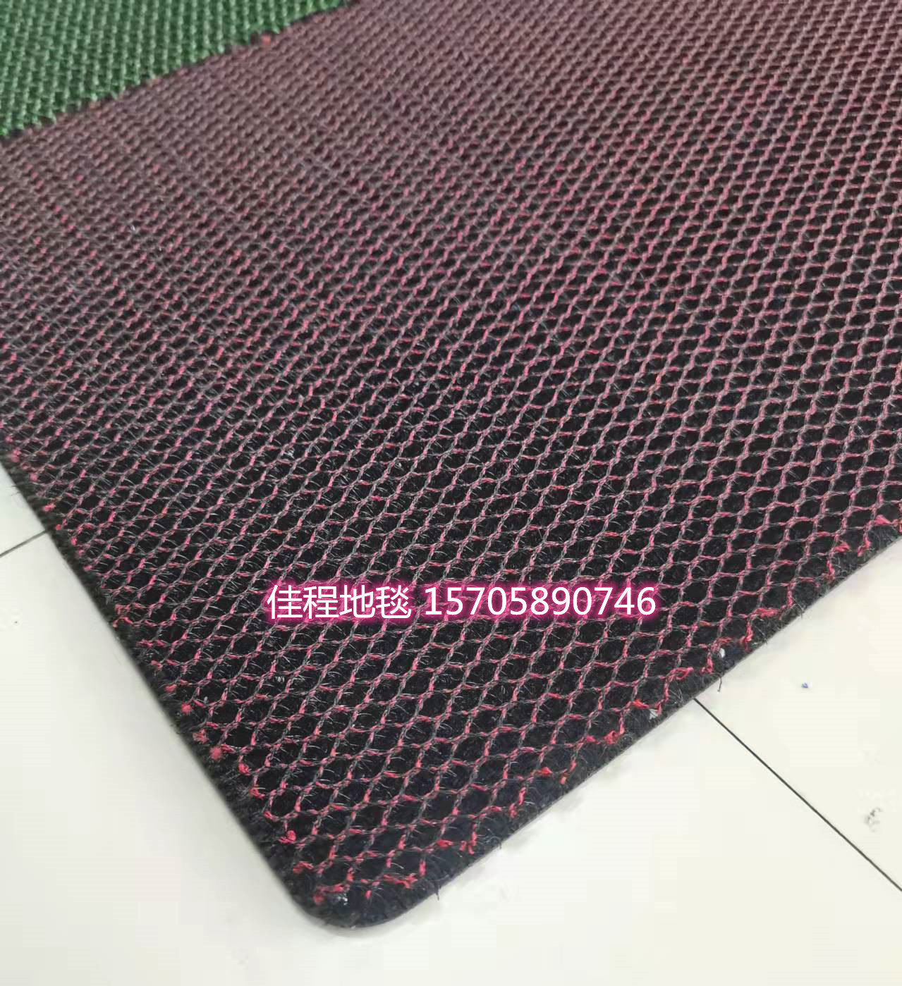 Solid Color Elastic Silk Floor Mat Honeycomb Mat Dirt Trap Mats Doormat and Foot Mat High Elastic Foot Mat Non-Slip Mat 