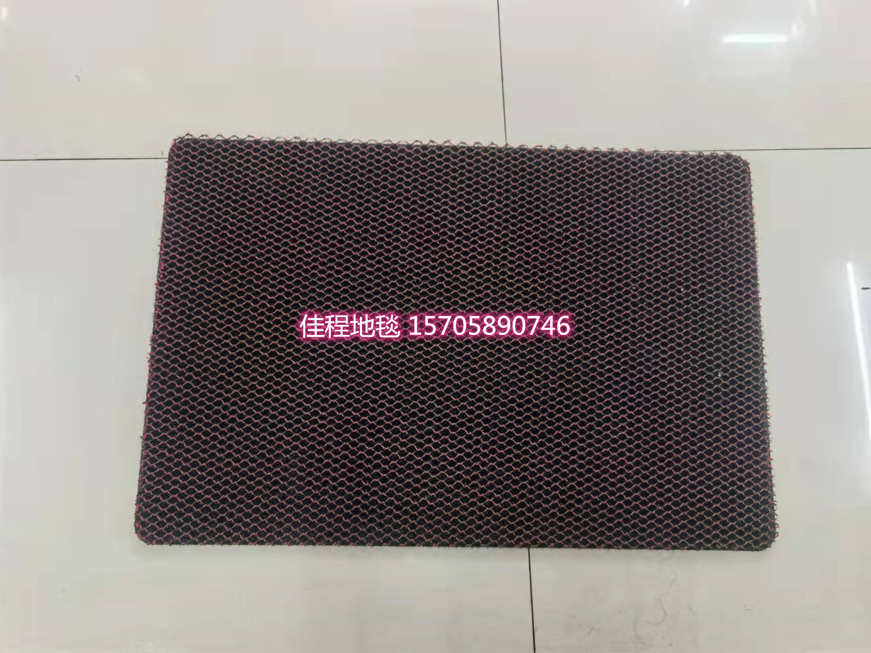 Solid Color Elastic Silk Floor Mat Honeycomb Mat Dirt Trap Mats Doormat and Foot Mat High Elastic Foot Mat Non-Slip Mat 