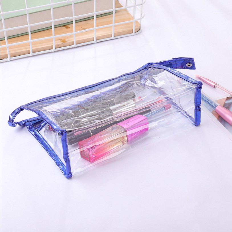 Transparent Briefcase PVC Cosmetic Bag Korean Style Handbag PVC Storage Bag Wash Bag