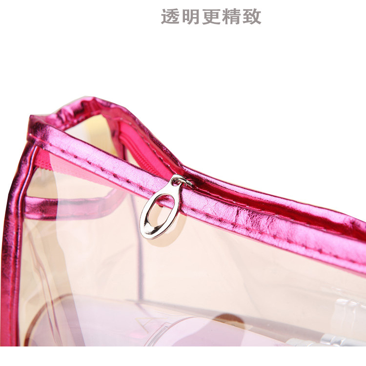Transparent Briefcase PVC Cosmetic Bag Korean Style Handbag PVC Storage Bag Wash Bag