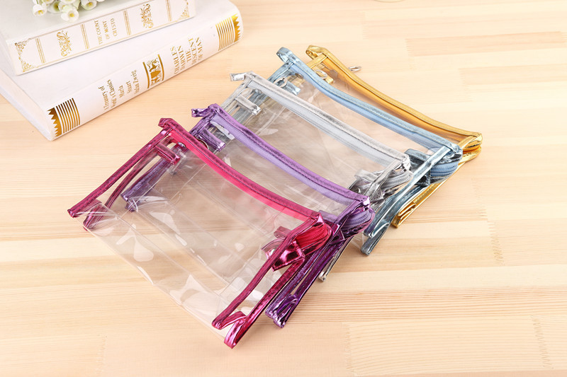 Transparent Briefcase PVC Cosmetic Bag Korean Style Handbag PVC Storage Bag Wash Bag