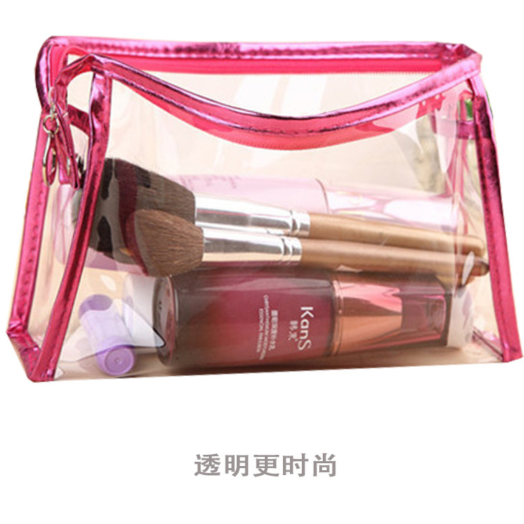 Transparent Briefcase PVC Cosmetic Bag Korean Style Handbag PVC Storage Bag Wash Bag