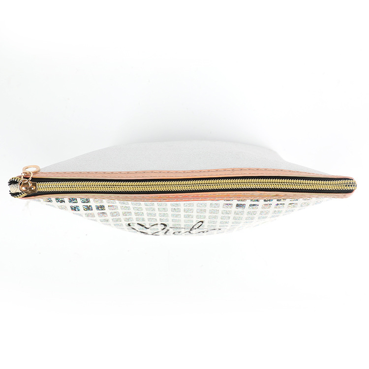 New Fashion Flannel Laser Indentation Cosmetic Bag Internet Celebrity Makeup Storage Bag Cross-Border Customization Night Club Style Cosmetic Bag