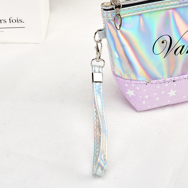 New Laser Lettered Make-up Bag Stitching Storage Bag Easy to Carry Travel Toiletry Bag Buggy Bag Custom Logo New Laser Lettered Make-up Bag Stitching Storage Bag Easy to Carry Travel Toiletry Bag Buggy Bag Custom Logo