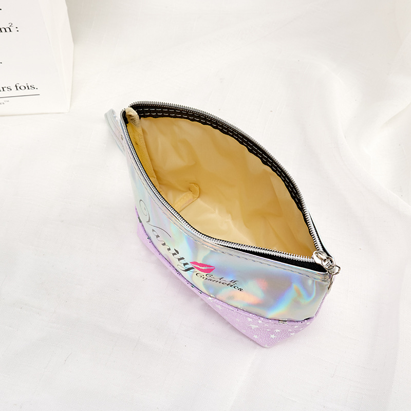 New Laser Lettered Make-up Bag Stitching Storage Bag Easy to Carry Travel Toiletry Bag Buggy Bag Custom Logo New Laser Lettered Make-up Bag Stitching Storage Bag Easy to Carry Travel Toiletry Bag Buggy Bag Custom Logo