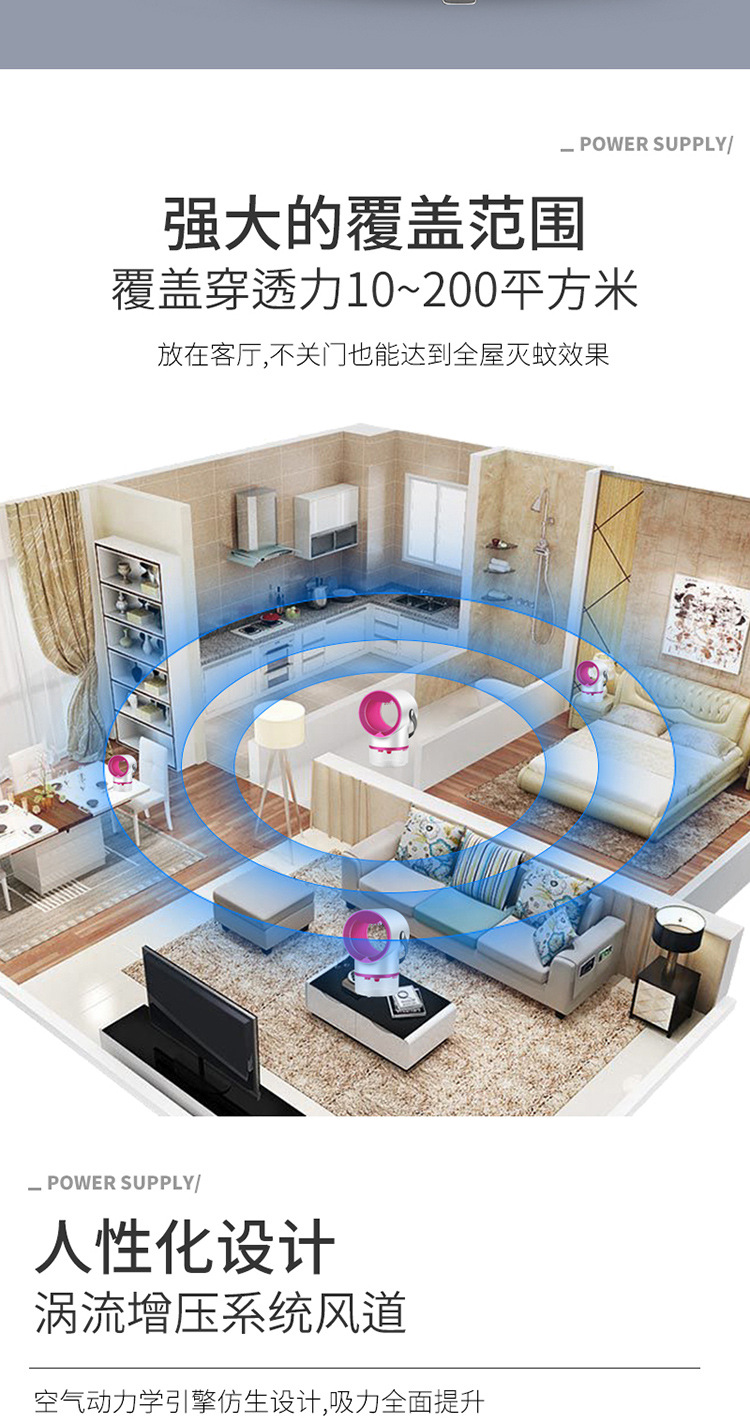 Lamp Photocatalyst Household Mosquito Repellent Mosquito Killer Mosquito Trap Lamp Mosquito Swatter TwoinOne Whole