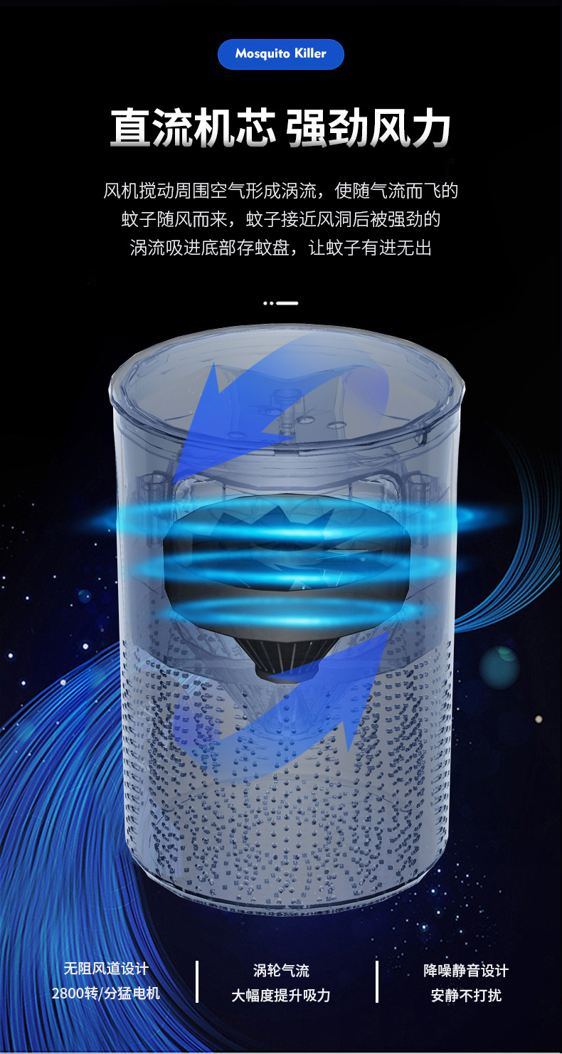 Lamp Photocatalyst Household Mosquito Repellent Mosquito Killer Mosquito Trap Lamp Mosquito Swatter TwoinOne Whole