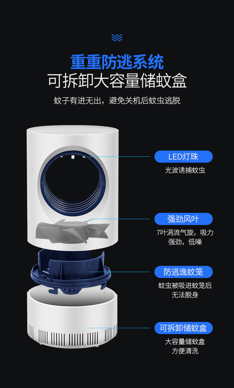 Lamp Photocatalyst Household Mosquito Repellent Mosquito Killer Mosquito Trap Lamp Mosquito Swatter TwoinOne Whole