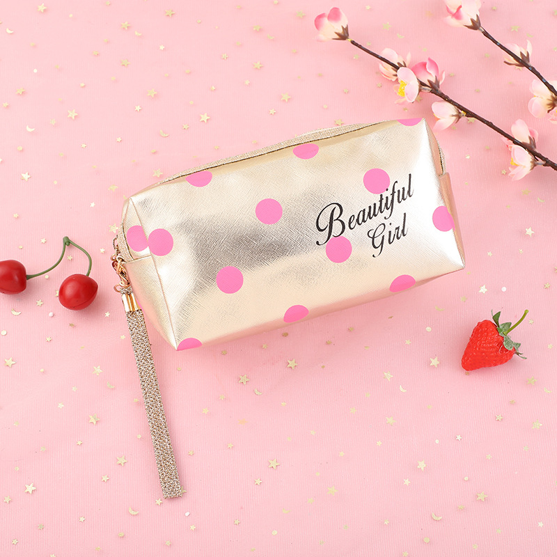 Factory Direct Sales Three-Dimensional Cosmetic Bag Cross Pattern Flat Bag Elegant Octagonal King Bag Storage Bag Customizable Wholesale