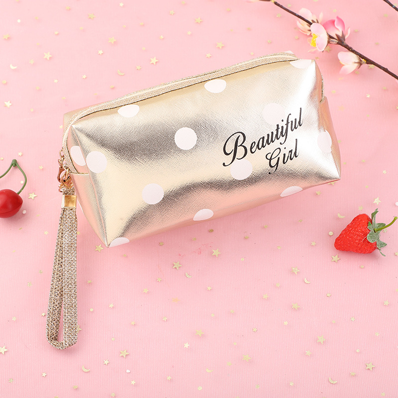 Factory Direct Sales Three-Dimensional Cosmetic Bag Cross Pattern Flat Bag Elegant Octagonal King Bag Storage Bag Customizable Wholesale