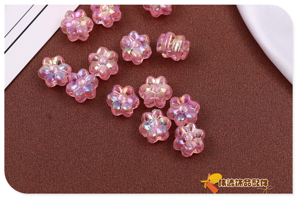 Colorful Transparent Acrylic Large Hole Beads DIY Wig Extension Beads Punk Hair Accessories Hair Accessories