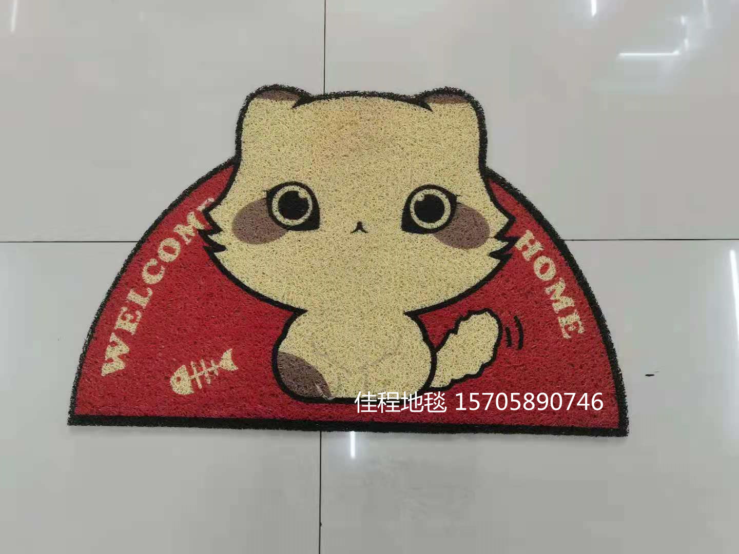 New Animal Special-Shaped Mat Oval Animal Mat Non-Slip Mat Modeling Pad HD 3D Silk Ring Spray Printing Mat