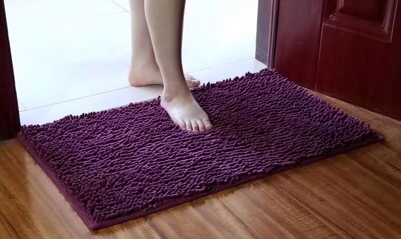 Chenille Floor Mat Bathroom Absorbent Floor Mat Carpet Bathroom Bathroom Entrance Door Pedal Non-Slip Mat Foot Mat Door Mat