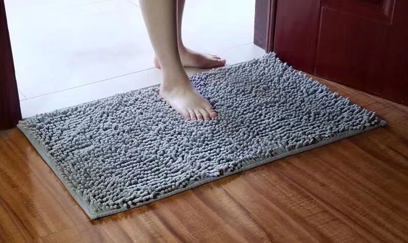 Chenille Floor Mat Bathroom Absorbent Floor Mat Carpet Bathroom Bathroom Entrance Door Pedal Non-Slip Mat Foot Mat Door Mat