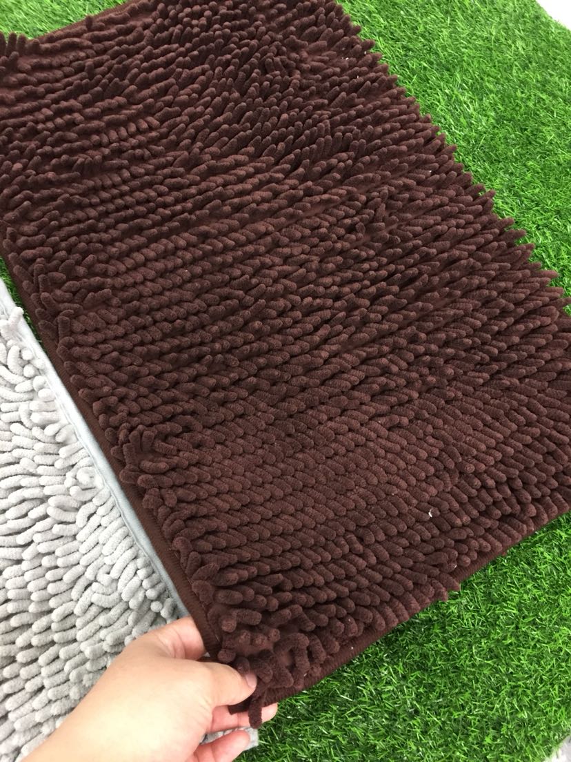 Chenille Floor Mat Bathroom Absorbent Floor Mat Carpet Bathroom Bathroom Entrance Door Pedal Non-Slip Mat Foot Mat Door Mat