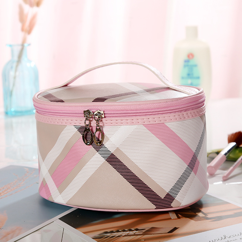 Large Capacity Plaid Simple Cosmetic Bag Amazon Waterproof Toiletries Bag Customizable Portable Travel Printing Storage Bag Large Capacity Plaid Simple Cosmetic Bag Amazon Waterproof Toiletries Bag Customizable Portable Travel Printing Storage Bag