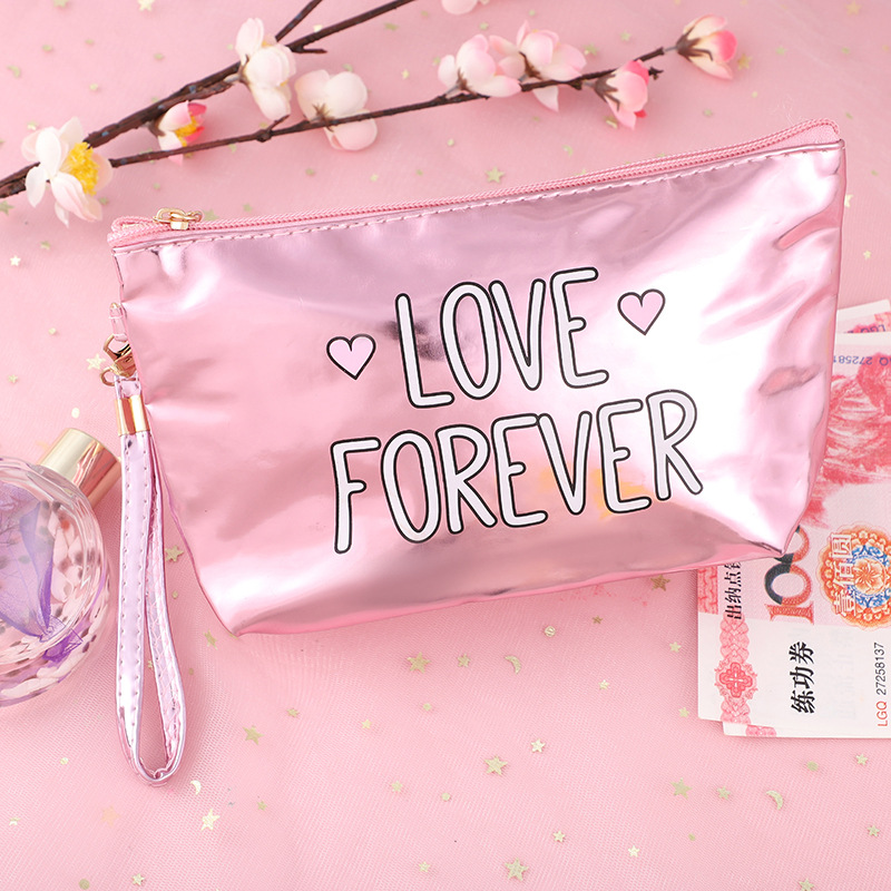 SOURCE Supply Cosmetic Bag Large Capacity High Cold Leather Cosmetics Storage Bag New Ladies Bag Wash Bag Wholesale