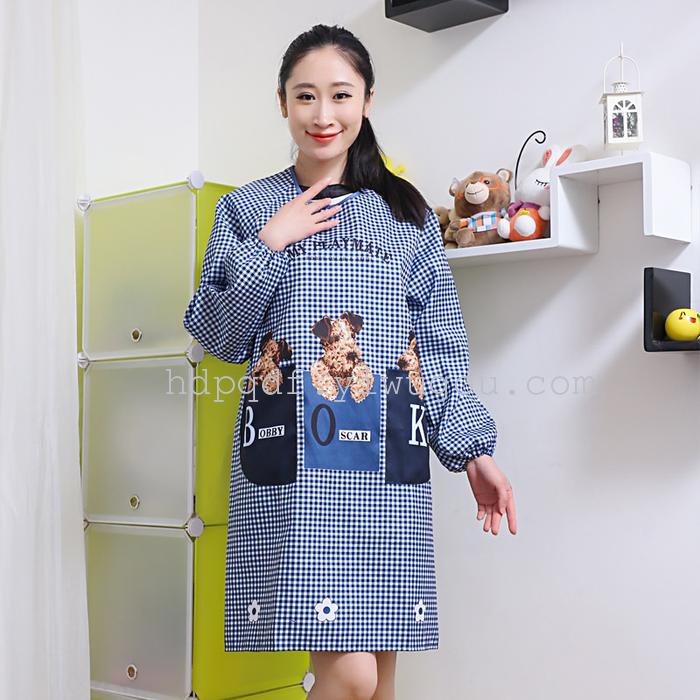 [Korean] gang fight kitten sleeveless apron Korean waterproof apron Home Furnishing creative fashion kitchen supplies