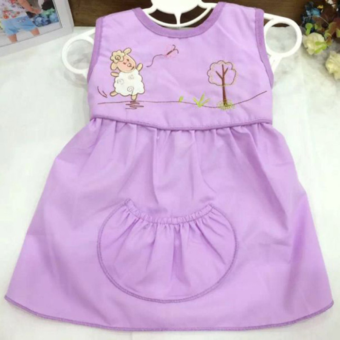 Children cotton sleeveless dress Princess gown apron anti Korean baby clothes.