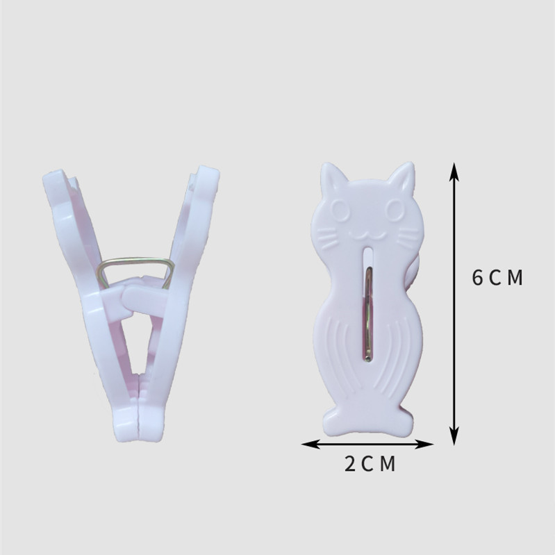 plastic clip Cute Cartoon Seamless Drying Clothespin 8 PCs Household Plastic Snacks Multi-Functional Little Clip