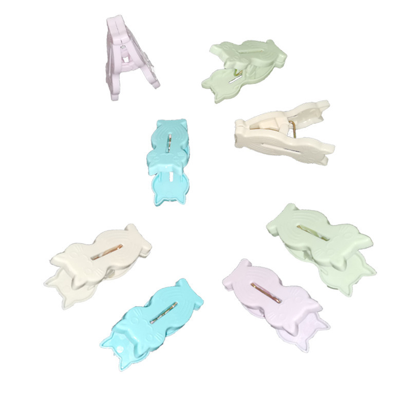 plastic clip Cute Cartoon Seamless Drying Clothespin 8 PCs Household Plastic Snacks Multi-Functional Little Clip