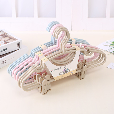Lt-1039 trousers for household clothes hangers with non-slip plastic clip